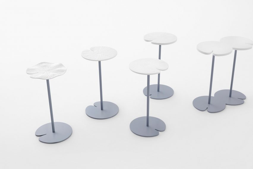 Nendo uses Sèvres porcelain to make flowers from handles and a lilypad table