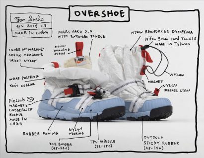 Tom Sachs updates Nike Mars Yard trainer to better resemble shoes worn by astronauts