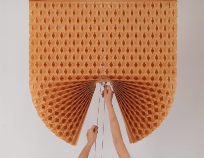 Kingston graduate invents blinds made from folded recycled paper