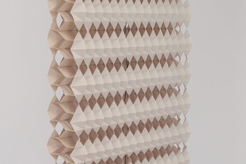 Kingston graduate invents blinds made from folded recycled paper