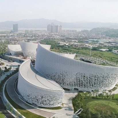 PES Architects reveals petal-shaped Strait Culture and Art Centre in Fuzhou