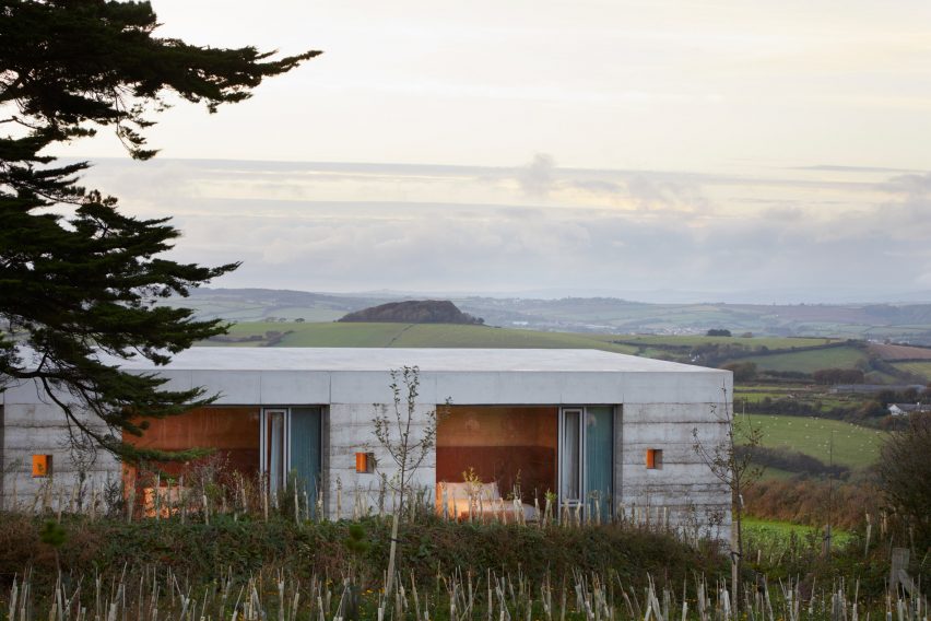 Peter Zumthor completes Devon countryside villa, Secular Retreat, "in the tradition of Andrea Palladio"
