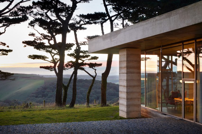 Peter Zumthor completes Devon countryside villa, Secular Retreat, "in the tradition of Andrea Palladio"
