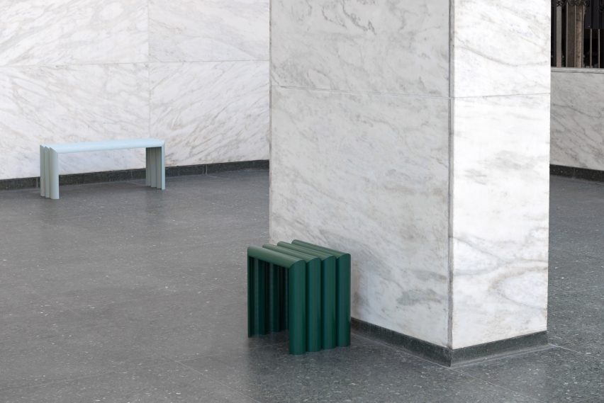 Phan Thao Dang transforms sewage pipes into graphical furniture items
