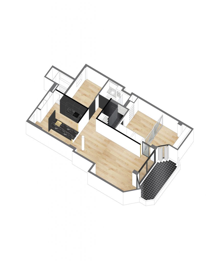 Sardenya Apartment by Raul Sanchez Architects