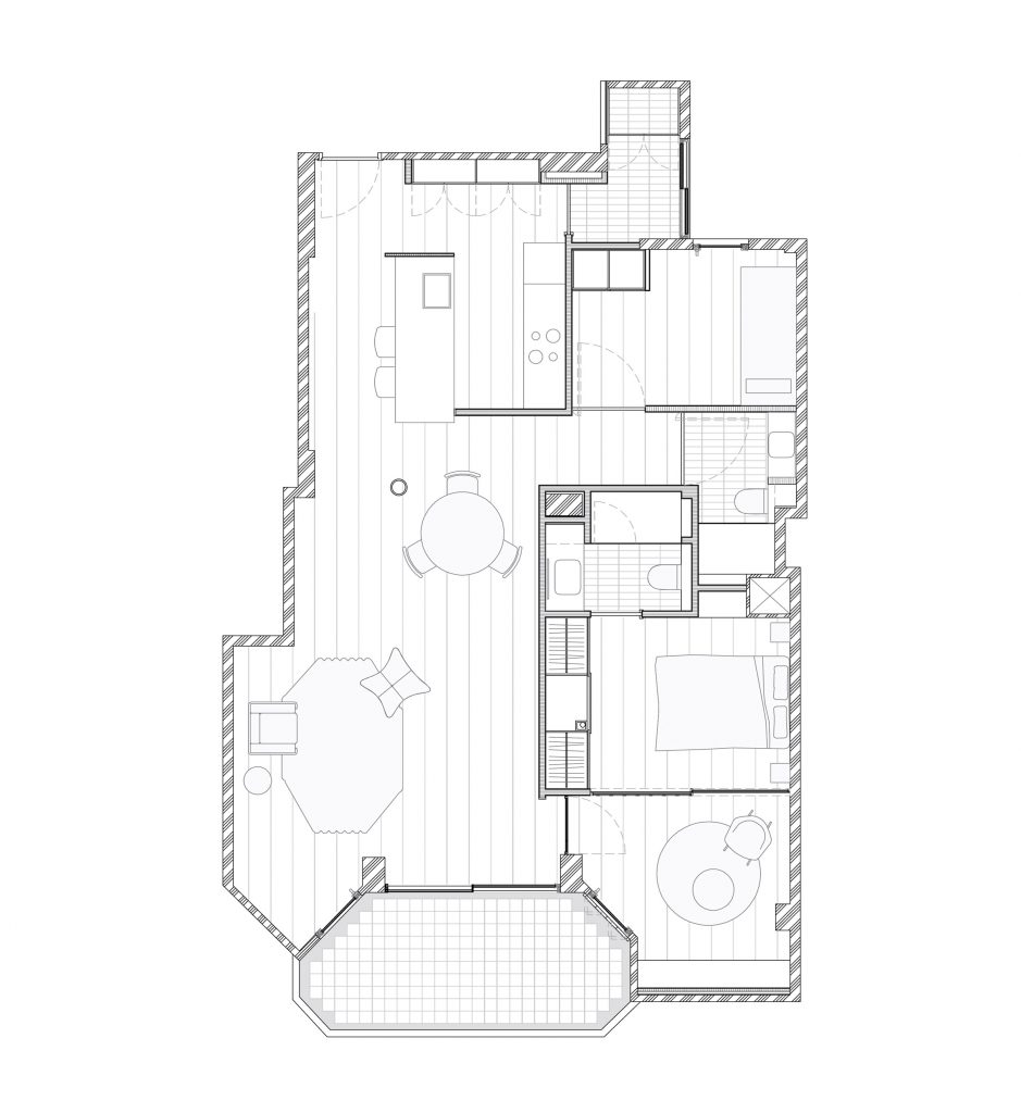 Sardenya Apartment by Raul Sanchez Architects