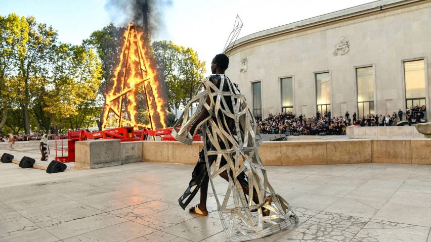 Rick Owens sets the runway on fire at Spring Summer 2019 show