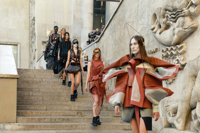Rick Owens sets the runway on fire at Spring Summer 2019 show
