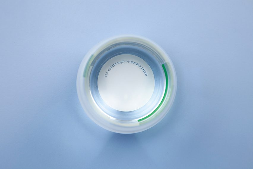 Aurore Brard designs tableware with coloured accents for visually impaired people