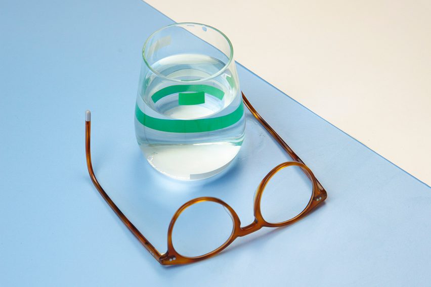 Aurore Brard designs tableware with coloured accents for visually impaired people
