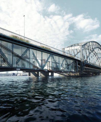 Gamla Lidingöbron bridge byUrban Nouveau