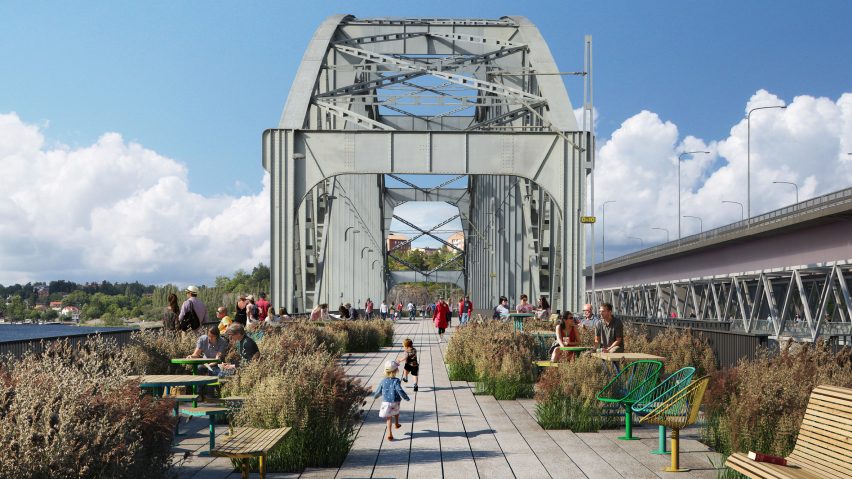 Gamla Lidingöbron bridge byUrban Nouveau
