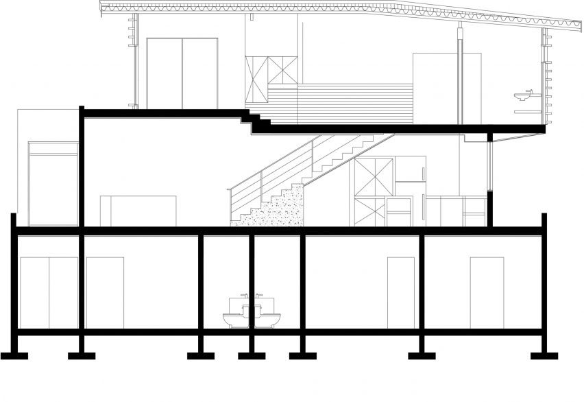 Waterfall house by LSD Architects
