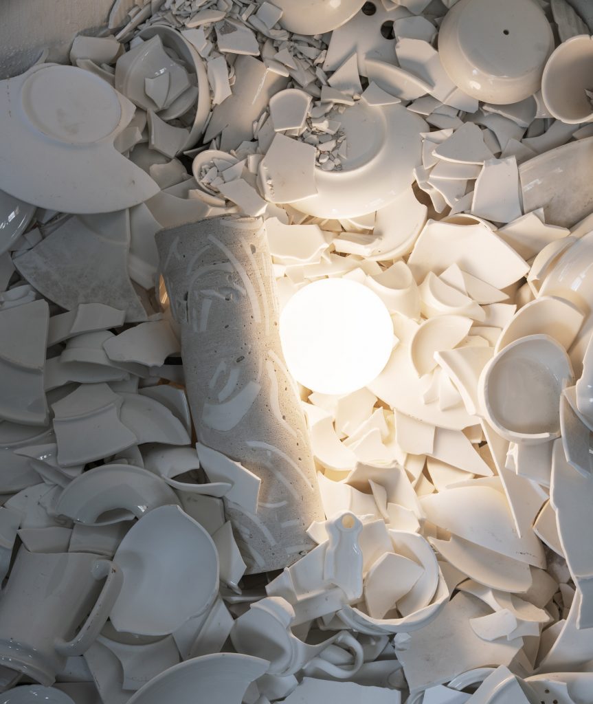 Wreck ceramics furniture by Bentu design