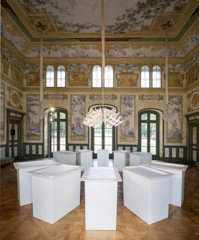Prague designers grow a chandelier using a mineral crystallisation process