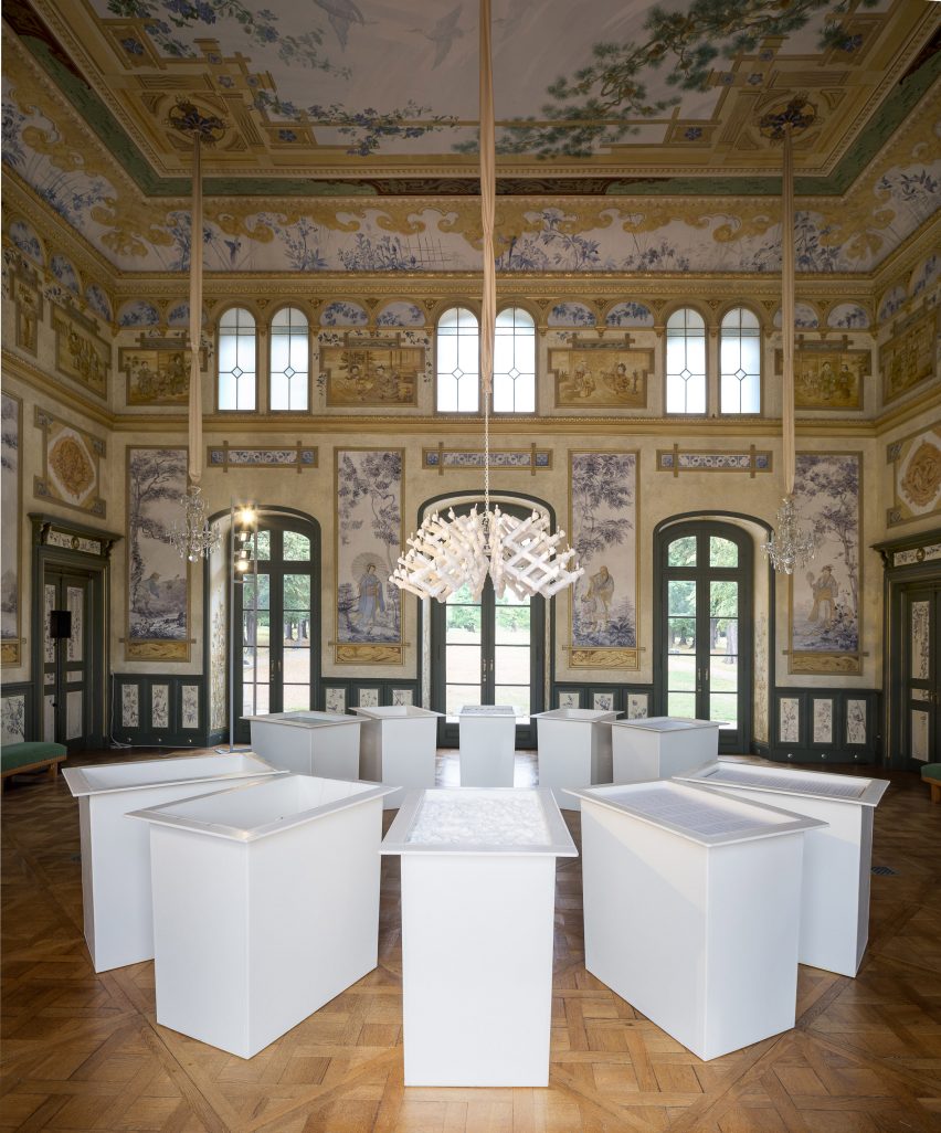 Prague designers grow a chandelier using a mineral crystallisation process