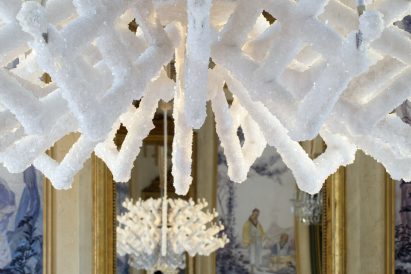 Prague designers grow a chandelier using a mineral crystallisation process