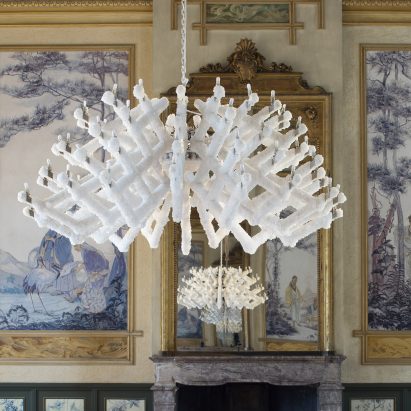 Prague designers grow a chandelier using a mineral crystallisation process