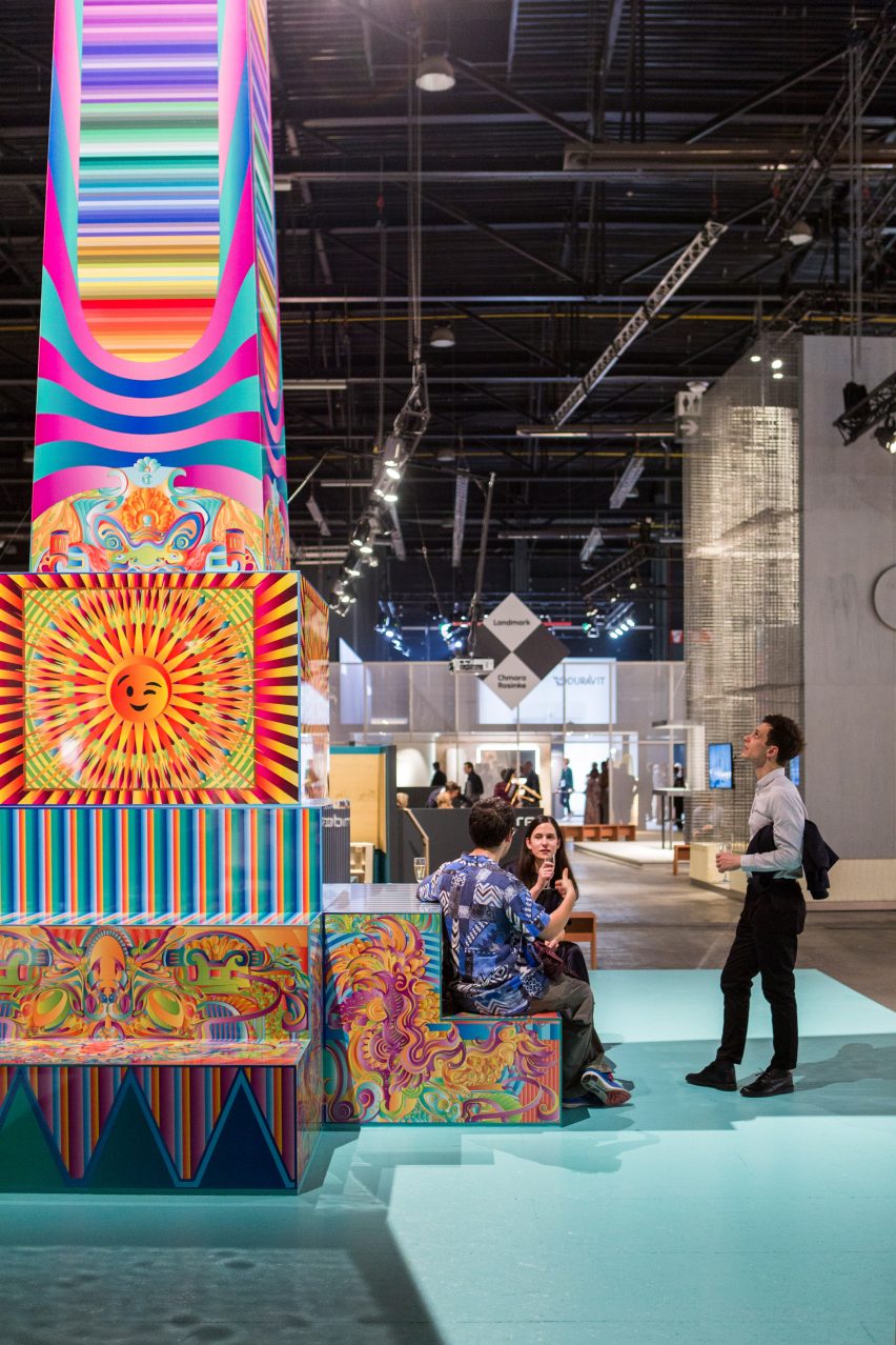 Studio Verter creates a “space within a space” for 50th anniversary of Biennale Interieur