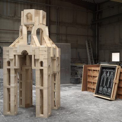 Studio Verter creates a “space within a space” for 50th anniversary of Biennale Interieur
