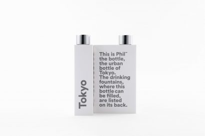Emanuele Pizzolorusso designs refillable bottles that guide users towards water fountains