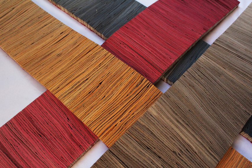 Palm leather rugs by Tjeerd Veenhoven offer a vegan alternative to cow hide