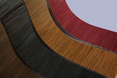 Palm leather rugs by Tjeerd Veenhoven offer a vegan alternative to cow hide