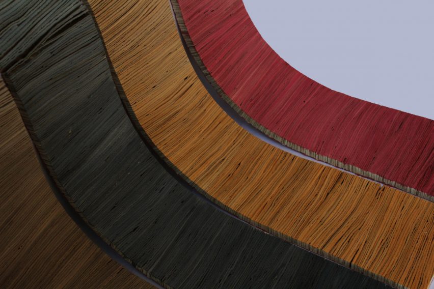 Palm leather rugs by Tjeerd Veenhoven offer a vegan alternative to cow hide