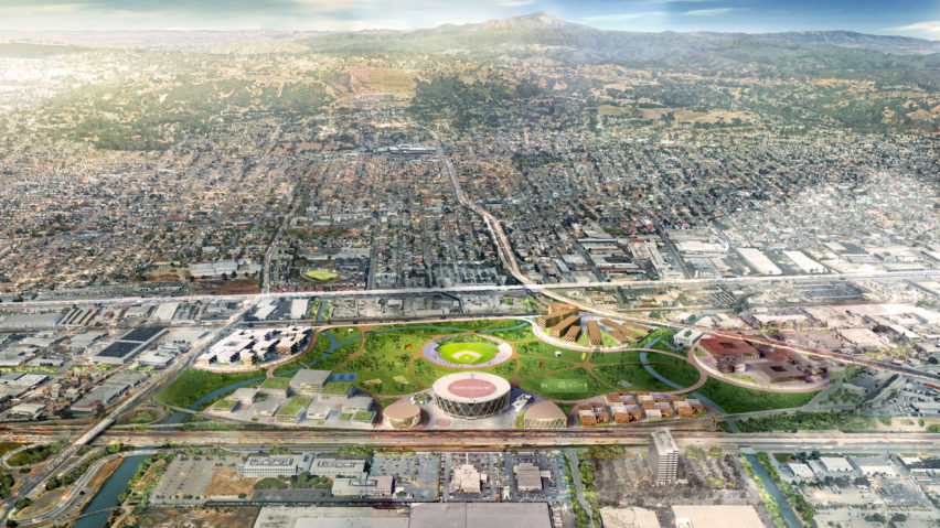 Oakland A stadium by BIG