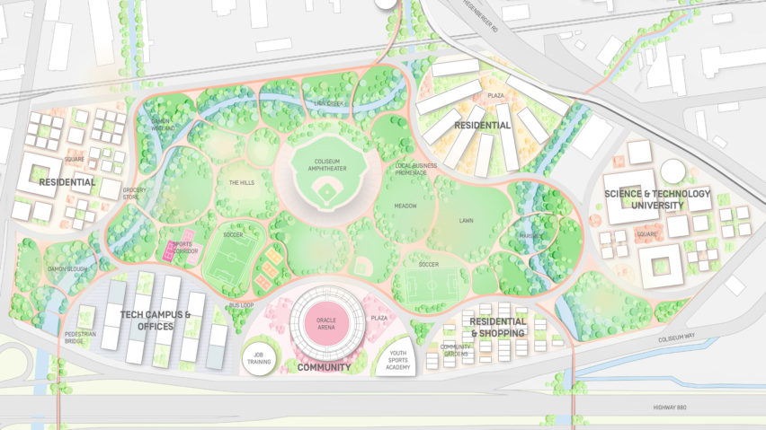 Oakland A stadium by BIG