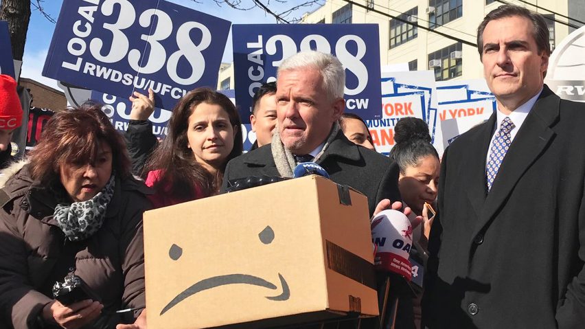 Amazon HQ2 triggers protests in New York