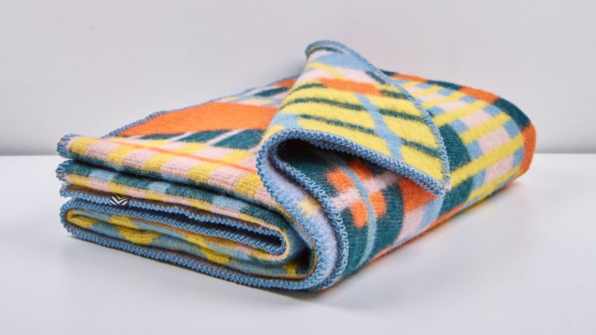 ZigZagZurich use twisted yarns to create Bauhaus-inspired blankets