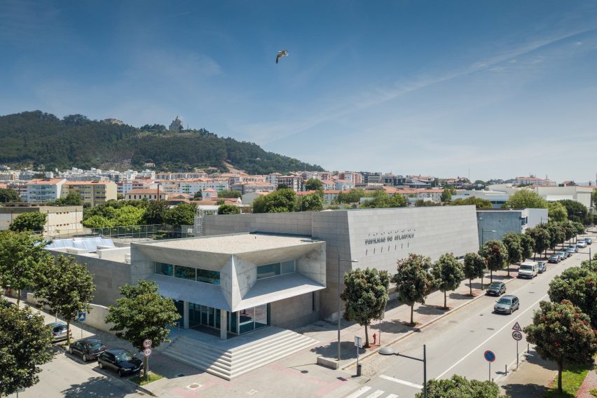 Angular forms create "dynamic" aesthetic at Portuguese sports facility by Valdemar Coutinho Arquitectos