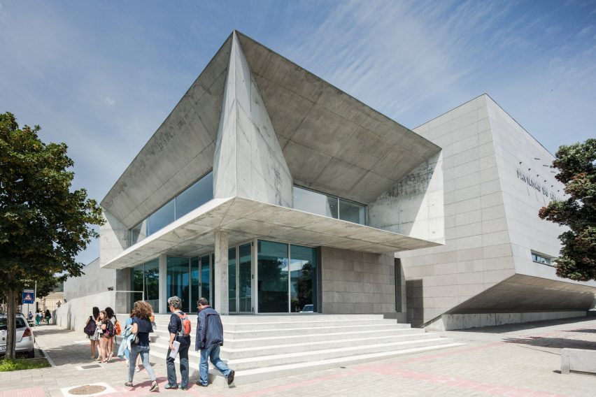 Angular forms create "dynamic" aesthetic at Portuguese sports facility by Valdemar Coutinho Arquitectos