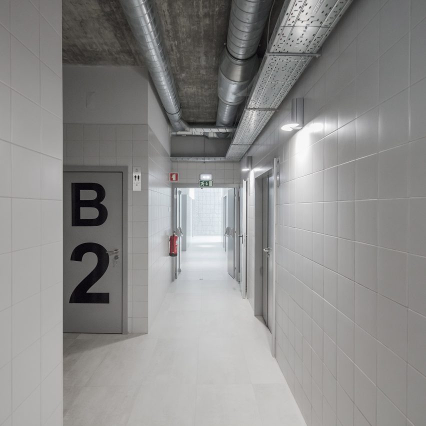 Angular forms create "dynamic" aesthetic at Portuguese sports facility by Valdemar Coutinho Arquitectos