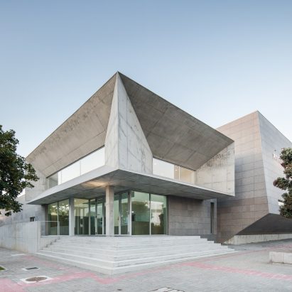 Angular forms create "dynamic" aesthetic at Portuguese sports facility by Valdemar Coutinho Arquitectos