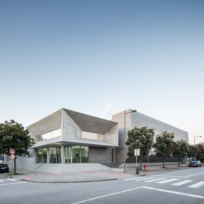 Angular forms create "dynamic" aesthetic at Portuguese sports facility by Valdemar Coutinho Arquitectos