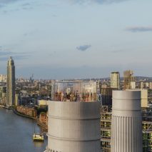 Battersea Power Station glass Chimney Lift by Wilkinson Eyre