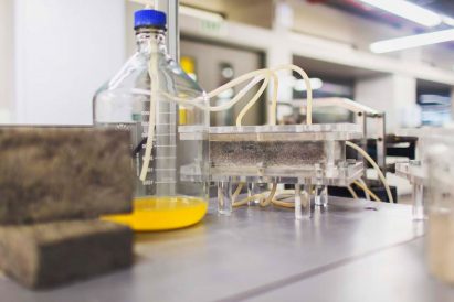 Bio-bricks from human urine by University of Cape Town