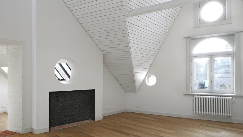 Bovenbouw transforms trio of historic buildings into unique apartments on Antwerp's busiest shopping street
