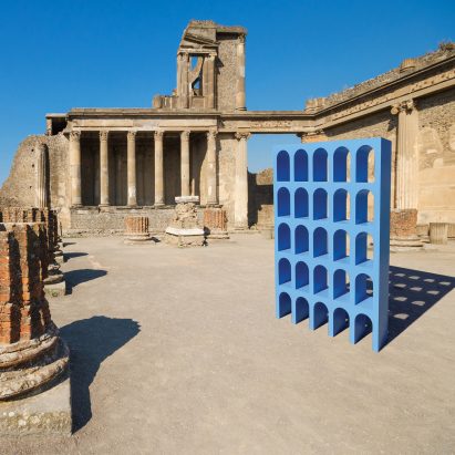 Matteo Pacella and Philippine Hamen design blue classical furniture
