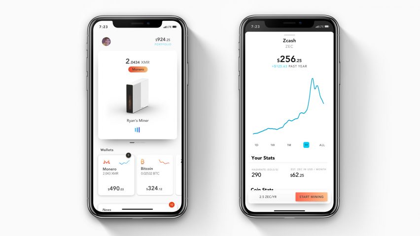 Coinmine cryptocurrency mining device
