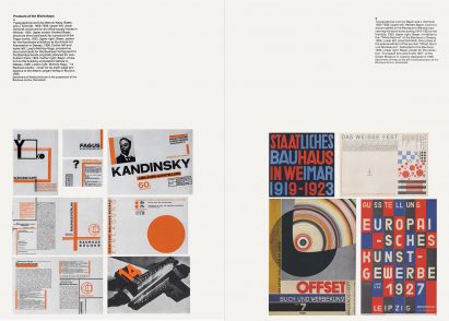 Spread from Bauhaus book by Hans M Wingler