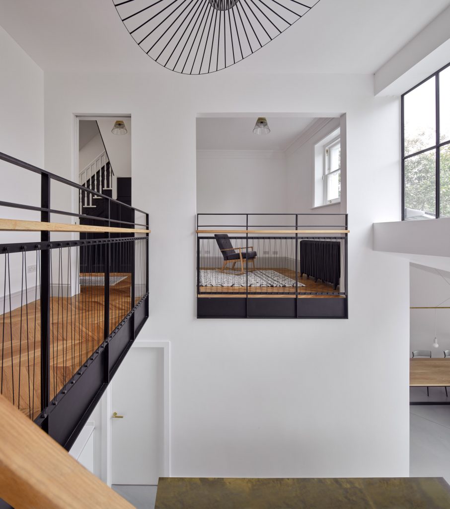 Merrett Houmøller Architects has renovated and extended a townhouse in north London