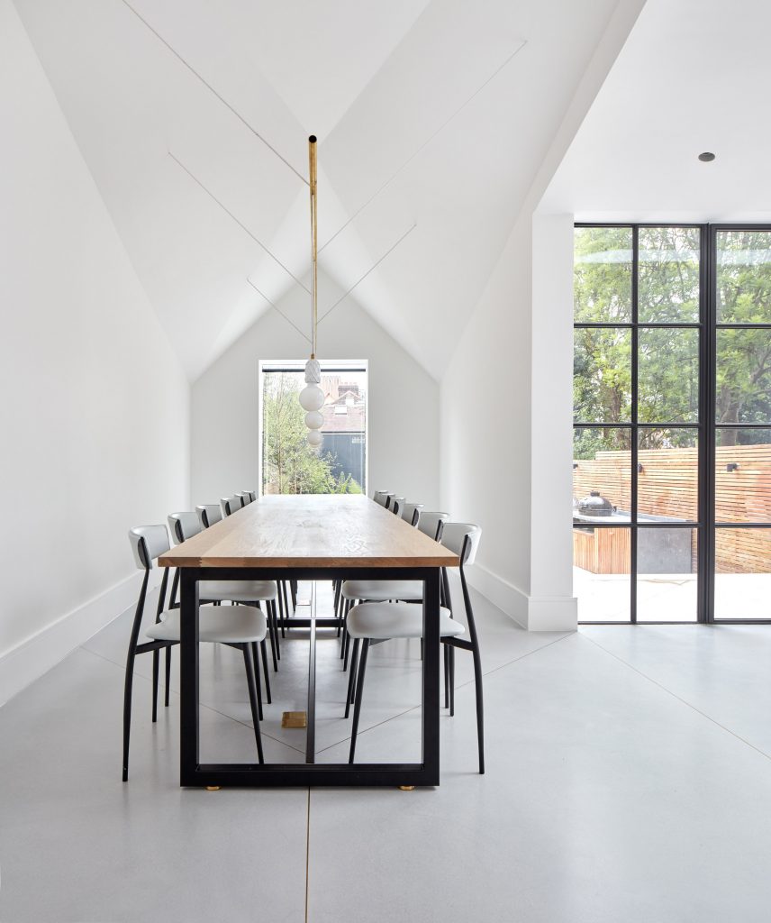 Merrett Houmøller Architects has renovated and extended a townhouse in north London