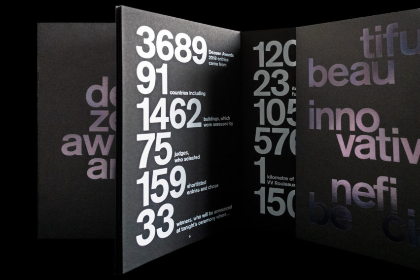 Micha Weidmann Studio uses colour and movement to animate Dezeen Awards ceremony