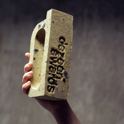 Atelier NL’s brick-inspired Dezeen Awards trophies reference the architecture of London
