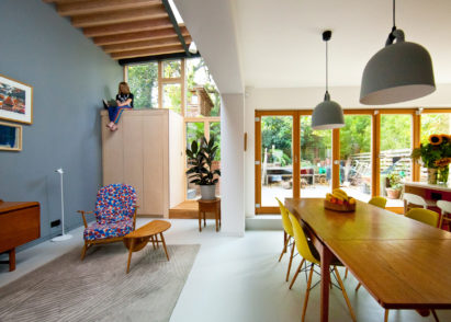 Folded Wedge Townhouse, Lewisham, by Russell Hunt Architects