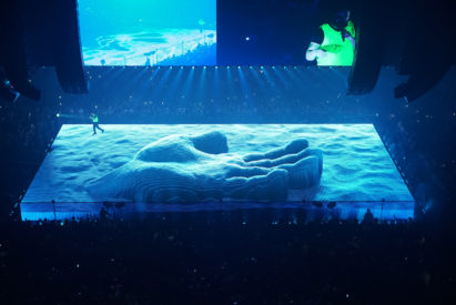 Drake tour features 200 drones and a flying Ferrari