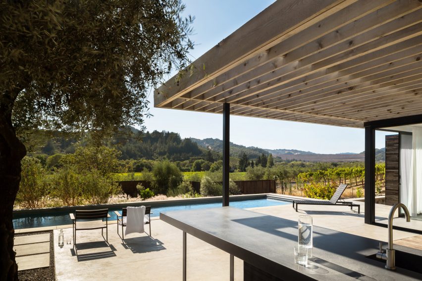 Dry Creek Pool House by Ro Rockett Design